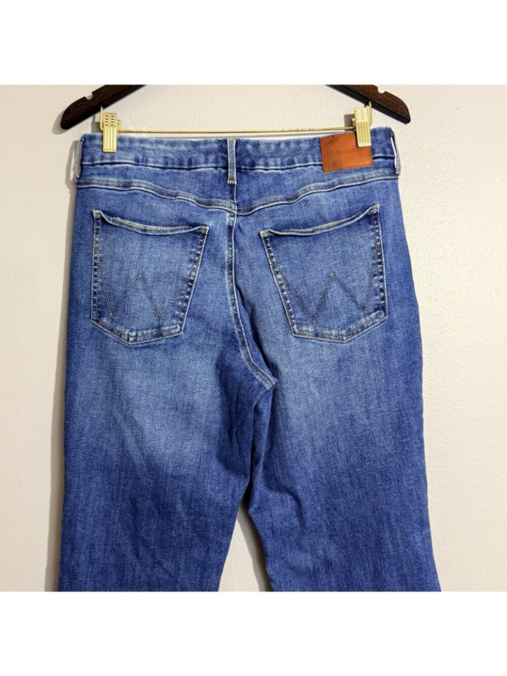 Wrangler Bespoke Flare Bootcut Wide Jeans Women Size 32 Cowboy Cowgirl Western - Picture 10 of 12